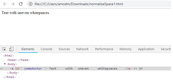 Xpath - normalize-space & Its Usage - Selenium Easy