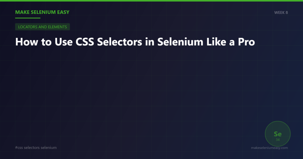XPath in Selenium: Complete Guide with Real Examples - Make Selenium Easy